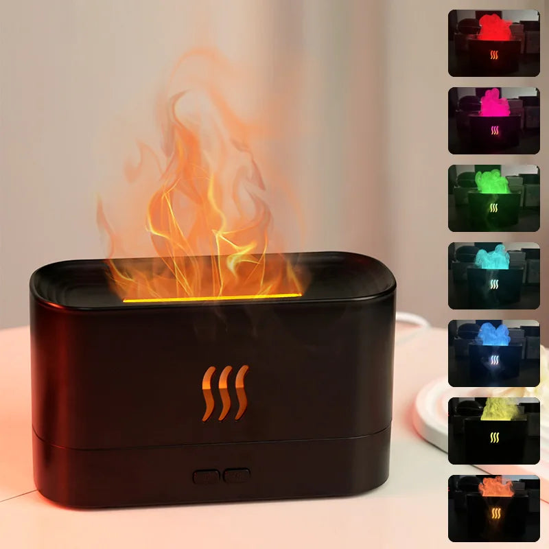 Brickerz™ Flame Humidifier and Aroma Diffuser (RGB, 16 colors)
